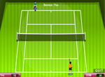 Tennis-spiel-teuflisch