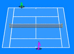 આયર્ન-ખેલાડીઓ-સાથે-ટૅનિસ-રમત